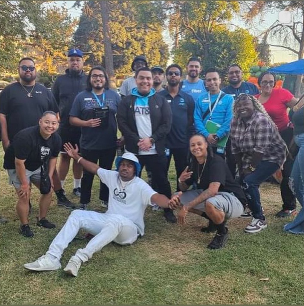 Team and volunteers gathered at the November 2023 Thanksgiving event