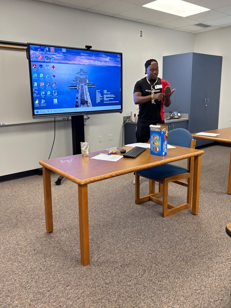 DSE presenter engaging students in a classroom setting